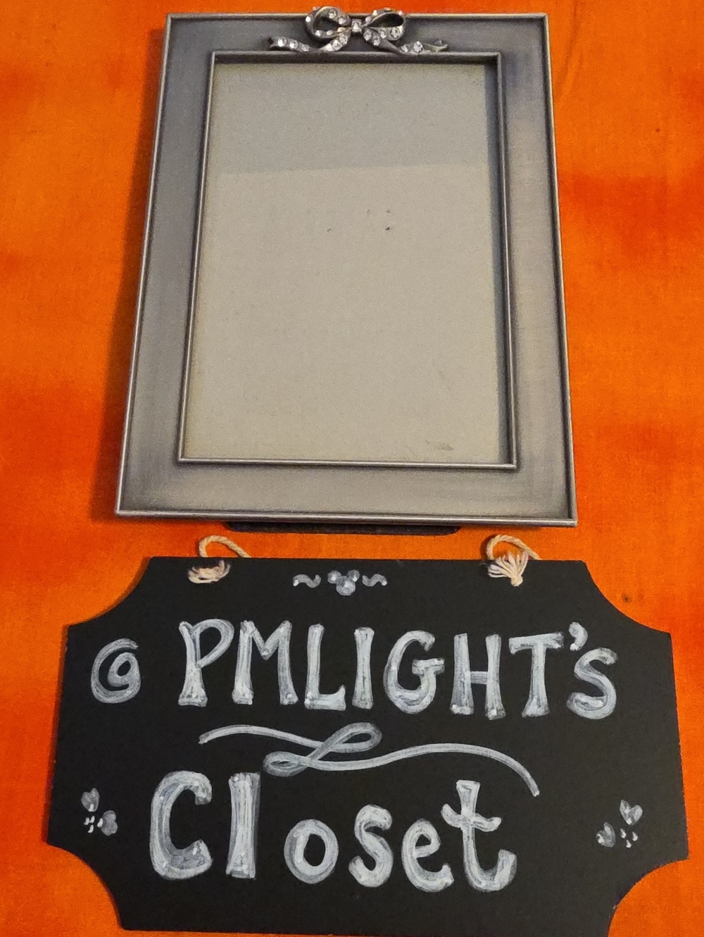 Carr Silver Picture Frame with Bow Accent